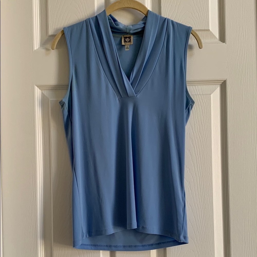Blue Sleeveless Top